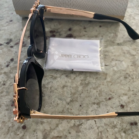 Jimmy Choo Cat Eye Sunglasses with Rhinestone - Picture 3 of 5